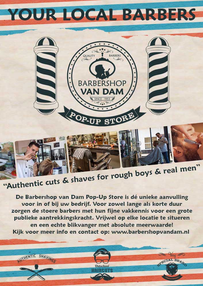 Pop-Up Store Barbershop van Dam